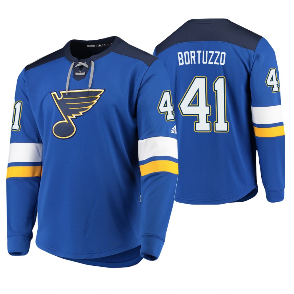 Blues Robert Bortuzzo Blue Platinum Jersey