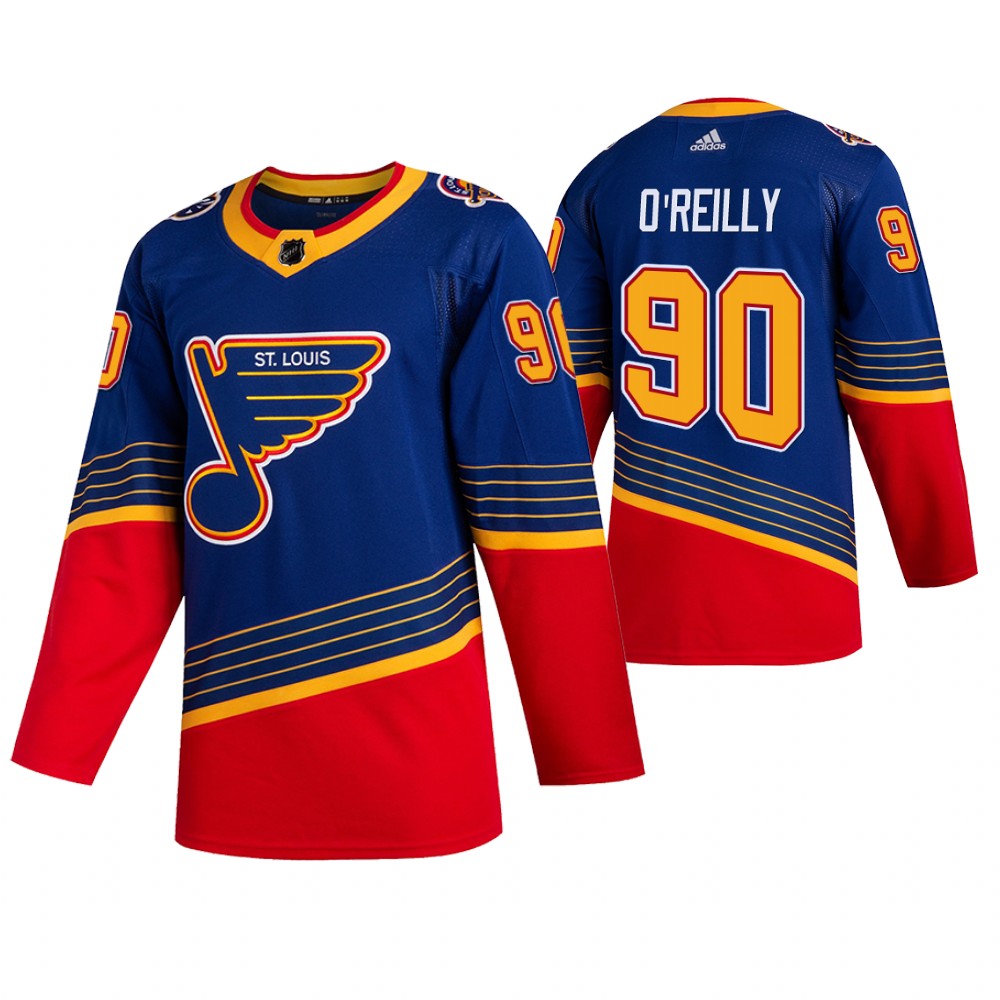 Blues Ryan O'Reilly Royal 90s Vintage 2019-20 Authentic Jersey