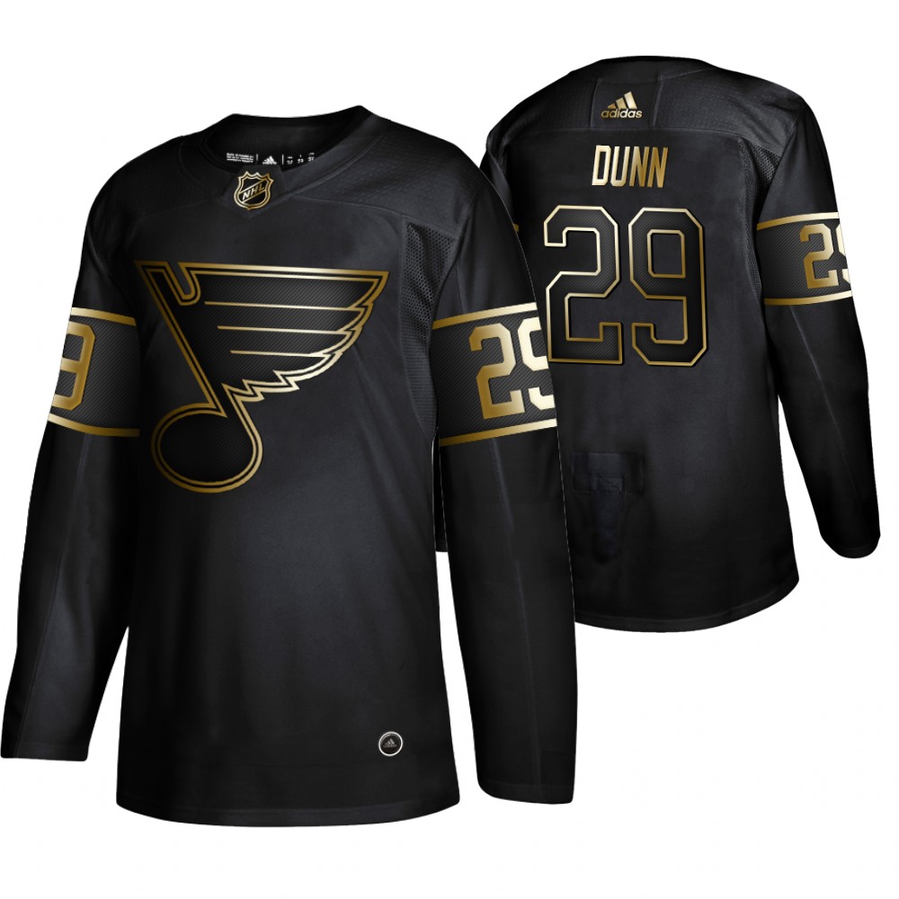 Blues Vince Dunn Black Authentic 2019 NHL Golden Edition Jersey