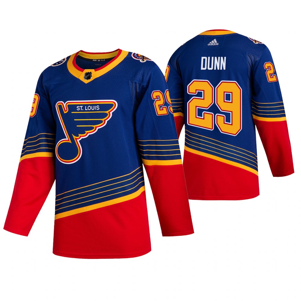Blues Vince Dunn Royal 90s Vintage 2019-20 Authentic Jersey