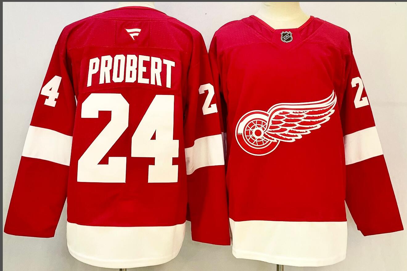Bob Probert #24 Detroit Red Wings 2024 Home Fanatics Premium Jersey