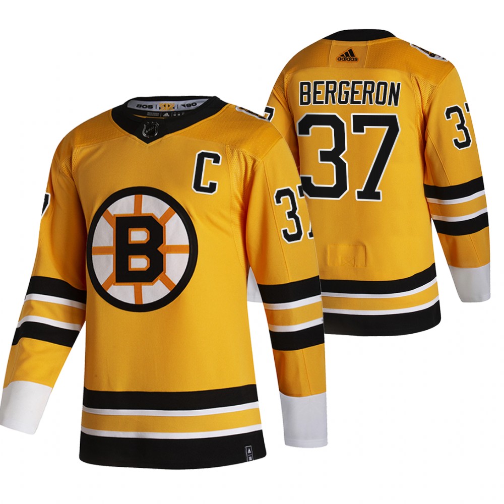 Boston Bruins 2021 Reverse Retro Patrice Bergeron Black Jersey Special Edition Stitched