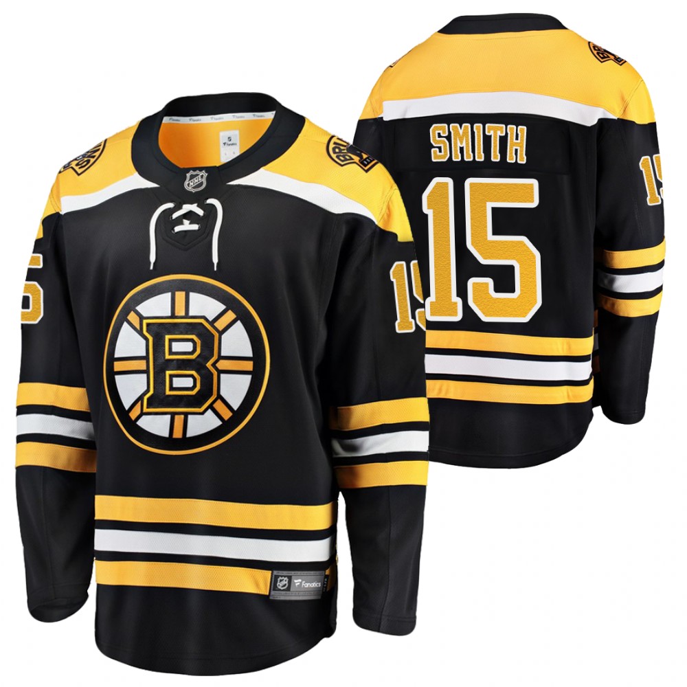 Boston Bruins Craig Smith Black 2020-21 Home Breakaway Player Jersey