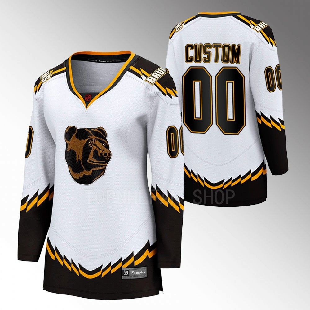 Boston Bruins Custom Women White 2022 Special Edition 2.0 Jersey Stitched