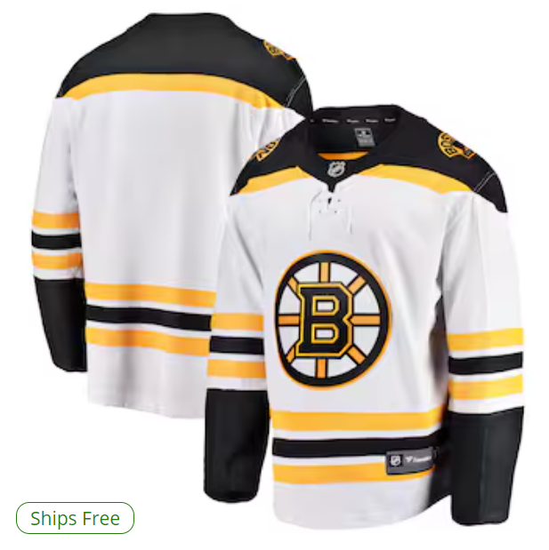 Boston Bruins Fanatics Breakaway Away Jersey - White