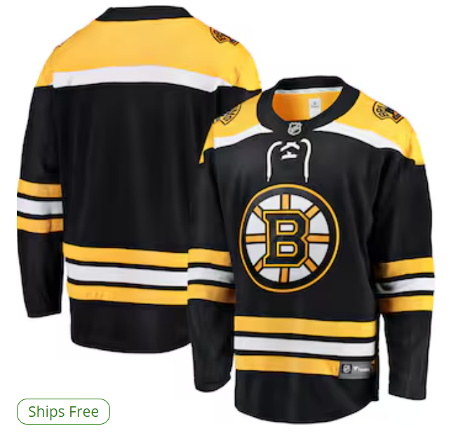 Boston Bruins Fanatics Breakaway Home Jersey - Black