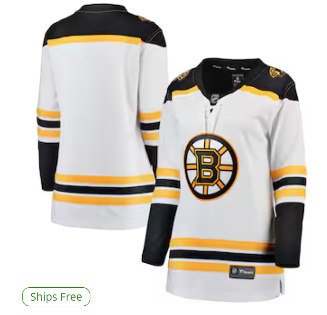 Boston Bruins Fanatics Women's Away Breakaway Jersey - White