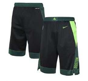 Boston Celtics Nike Youth 202425 City Edition Swingman Performance Shorts - Black