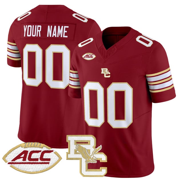 Boston College Eagles 2025 Vapor Limited Custom Jersey MAROON
