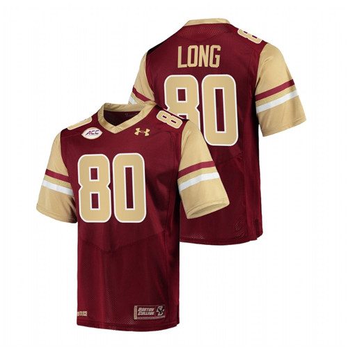 Boston College Eagles Hunter Long College Football Maroon Jersey