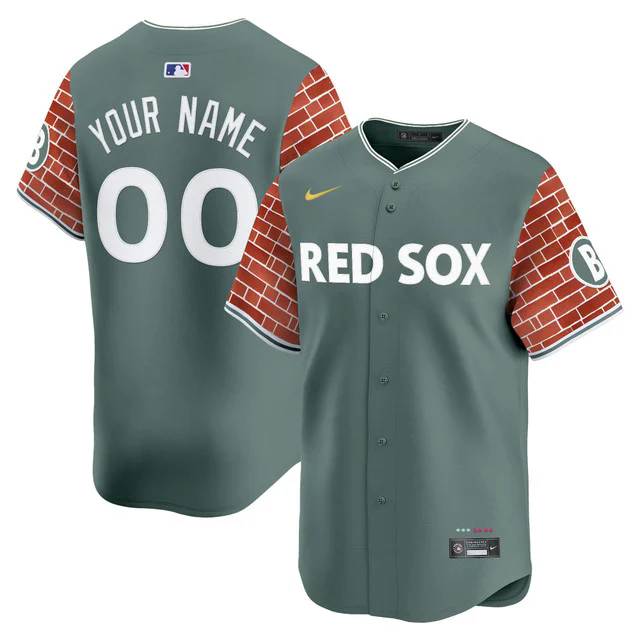 Boston Red Sox 2025 Fenway Red Brick Style Vapor Premier Limited Custom Jersey.webp
