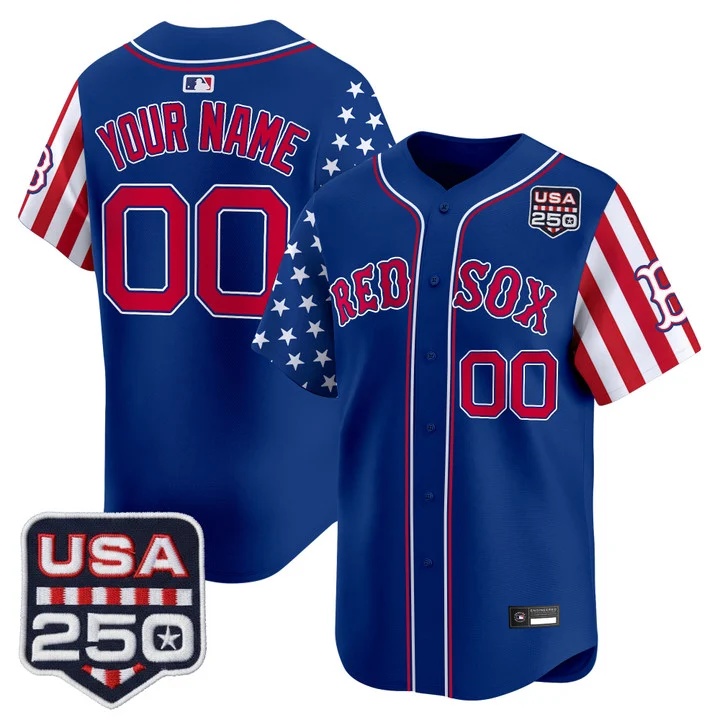 Boston Red Sox America 250 Edition Vapor Premier Limited Custom Jersey ROYAL