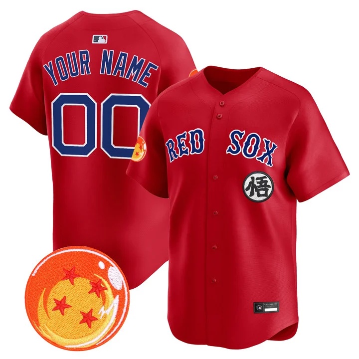 Boston Red Sox x Dragon Ball Vapor Premier Limited Custom Jersey RED