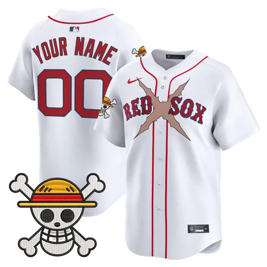 Boston Red Sox x One Piece Vapor Premier Limited Custom Jersey WHITE