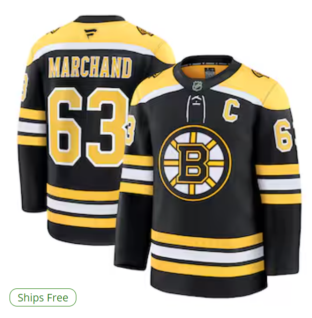 Brad Marchand Boston Bruins Fanatics Home Premium Jersey - Black