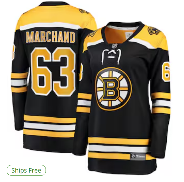 Brad Marchand Boston Bruins Fanatics Women's Home Breakaway Jersey - Black
