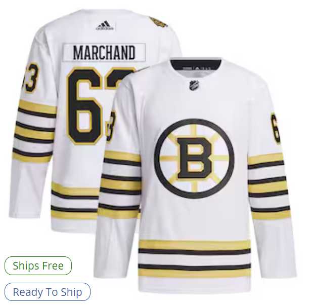 Brad Marchand Boston Bruins adidas Alternate Primegreen Authentic Player Jersey - White