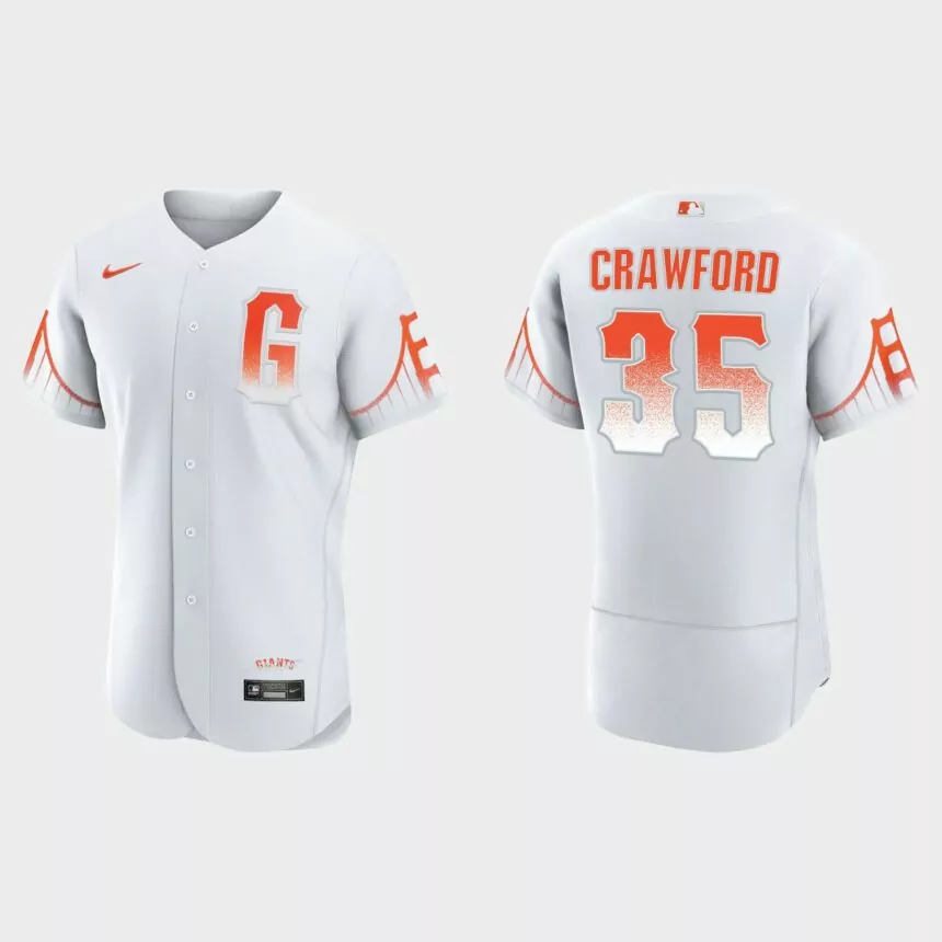 Brandon Crawford San Francisco Giants 2021 City Connect Authentic Jersey – White