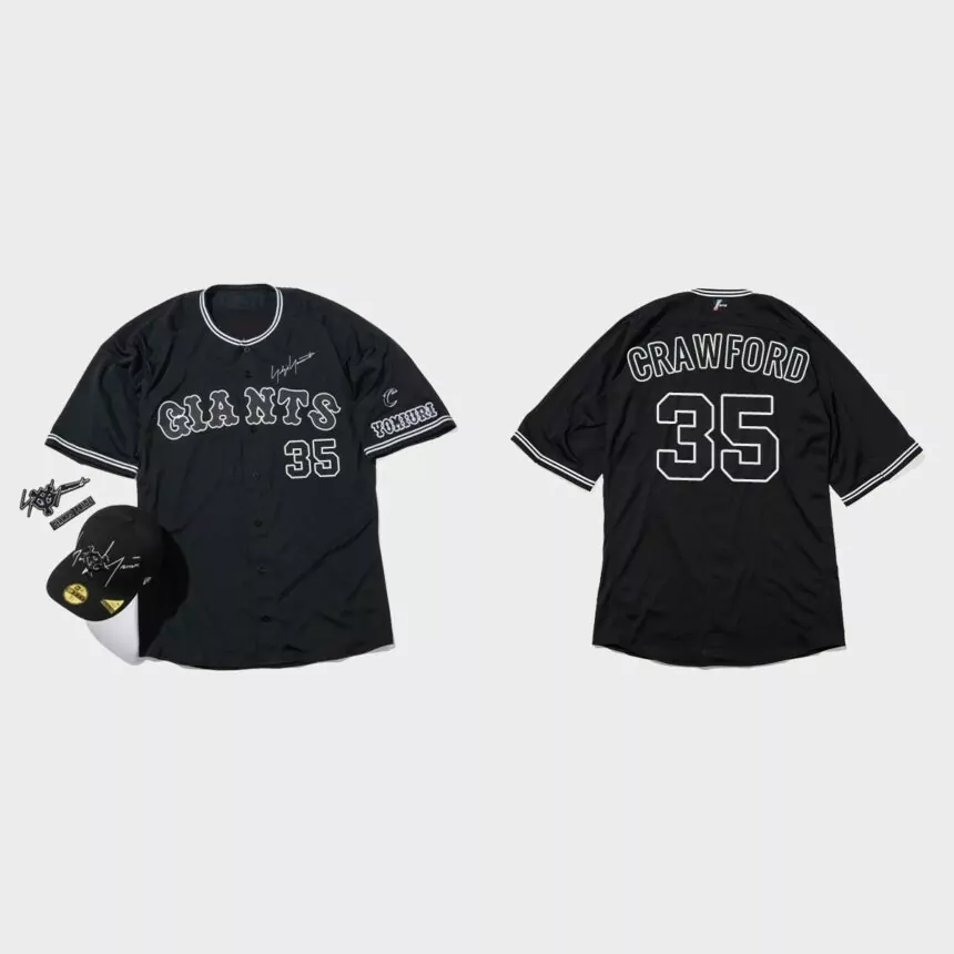 Brandon Crawford San Francisco Giants Yohji Yamamoto Capsule Series Jersey – Black