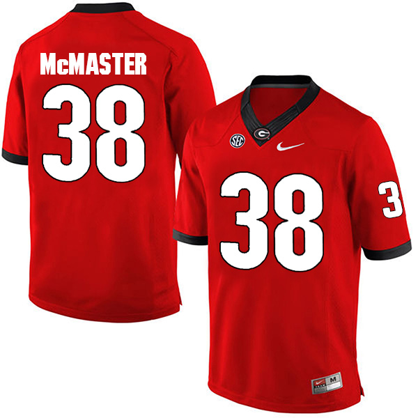 Brandon McMaster Georgia Bulldogs Men's Jersey - #38 NCAA Red Limited Home