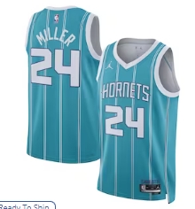 Brandon Miller Charlotte Hornets Nike Unisex NBA Draft Swingman Jersey - Icon Edition - Teal