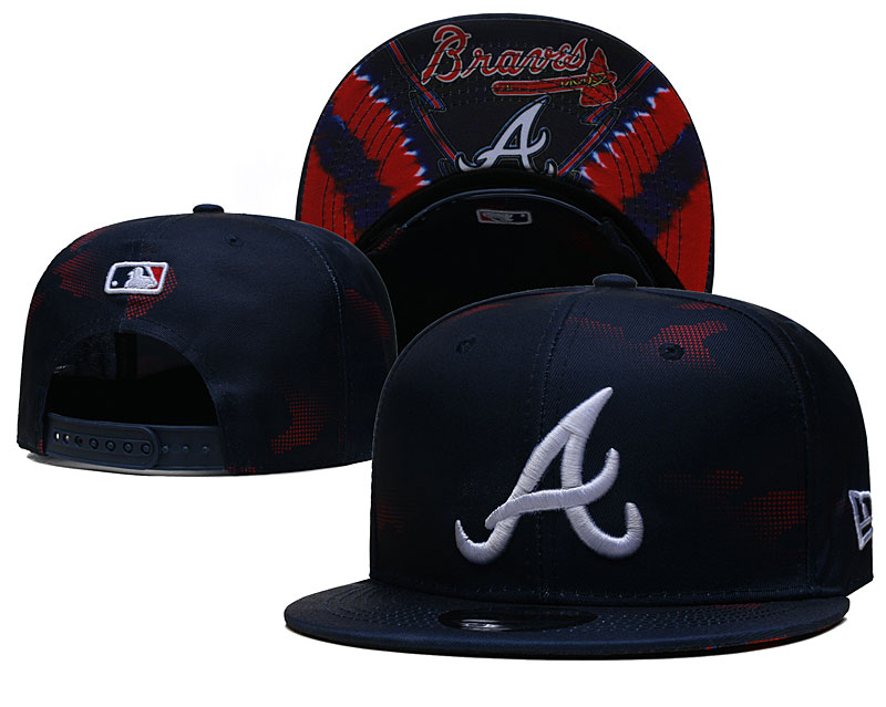 Braves Snapback Black Hat --YD