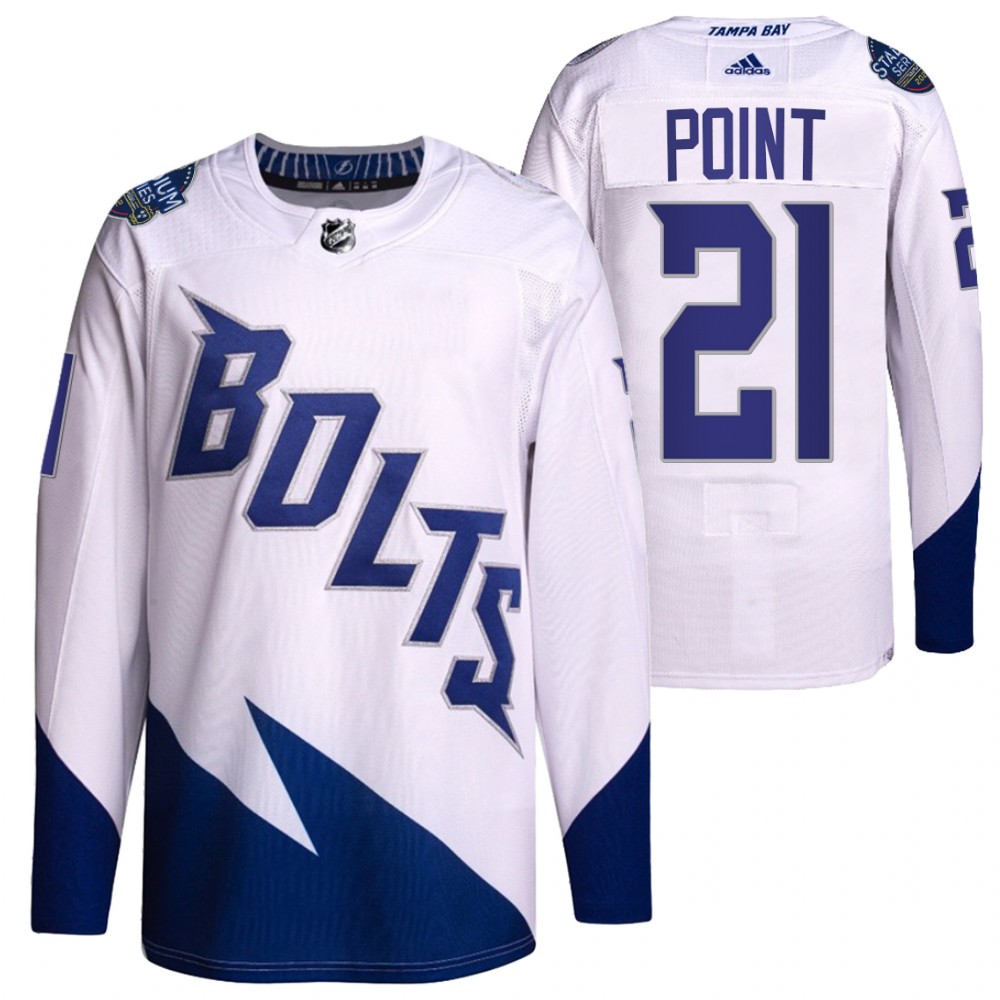 Brayden Point Tampa Bay Lightning White 2022 Stadium Series Primegreen Authentic Jersey