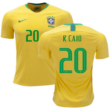 Brazil #20 R. Caio Home Soccer Country Jersey