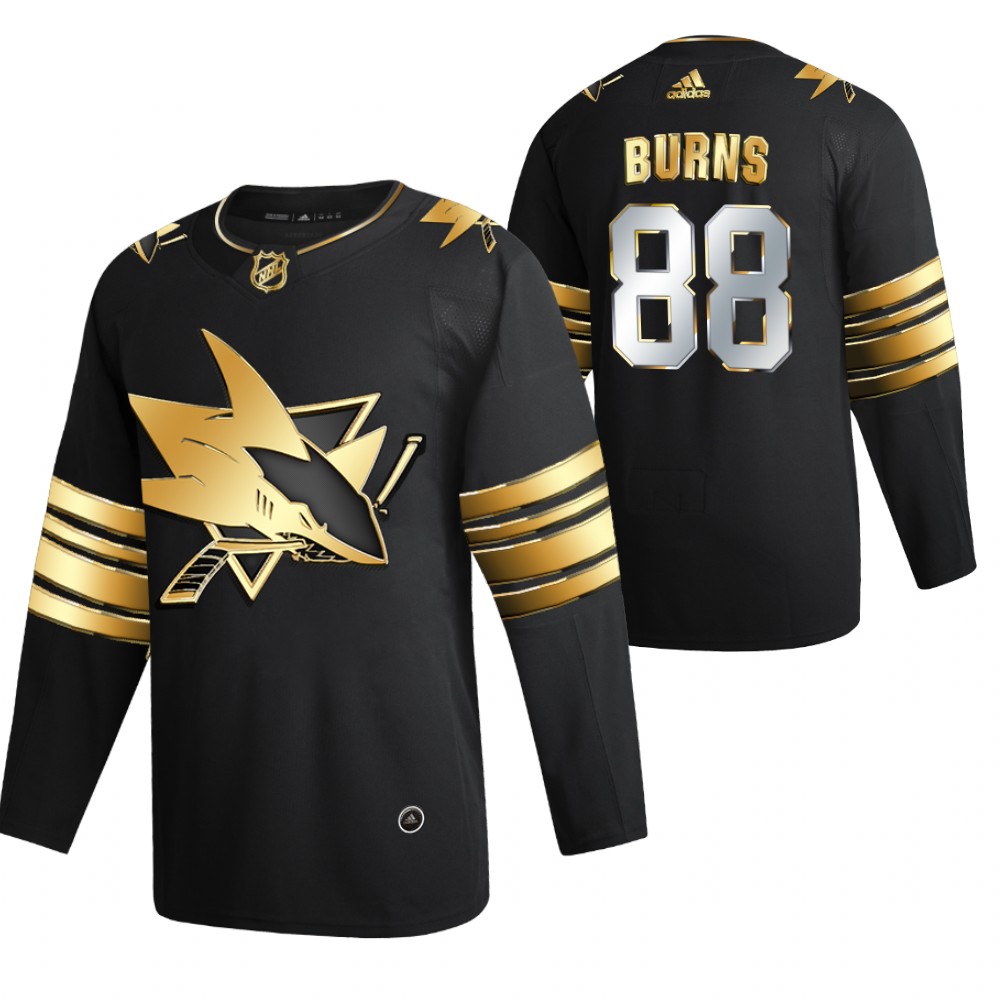 Brent Burns San Jose Sharks Black 2021 Golden Edition Jersey Limited Authentic