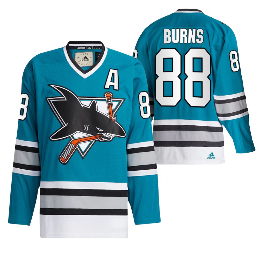 Brent Burns San Jose Sharks Teal Team Classics 2022 Jersey Authentic