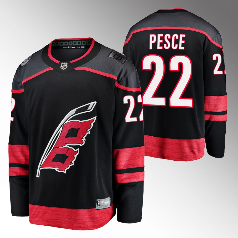 Brett Pesce Carolina Hurricanes Jersey Primary Home Black 2022-23 Breakaway Player
