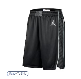 Brooklyn Nets Jordan Brand 202425 Statement Edition Performance Swingman Shorts - Black