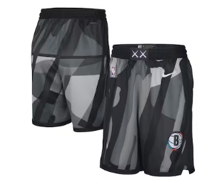 Brooklyn Nets Nike 2024-25 City Edition Swingman Shorts - Silver