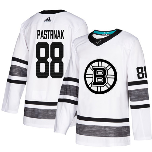 Bruins #88 David Pastrnak White Authentic 2019 All-Star Stitched Hockey Jersey