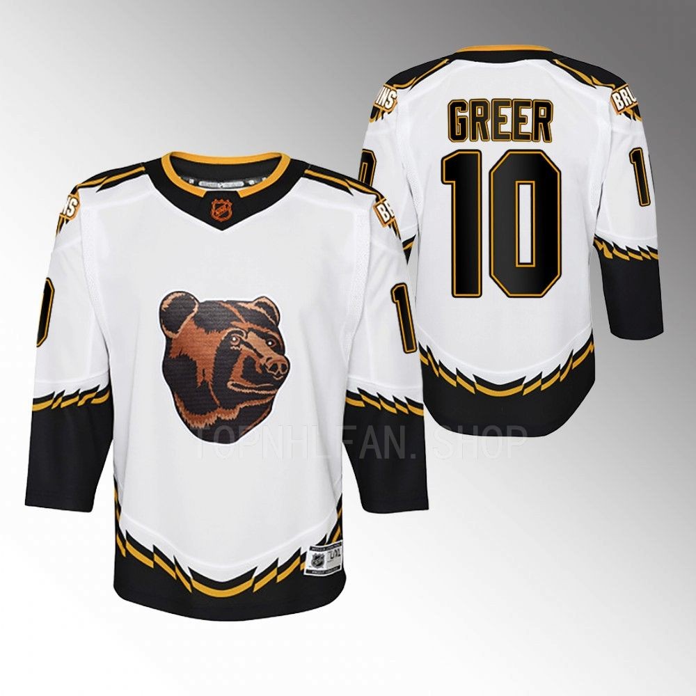 Bruins A.J. Greer 2022 Special Edition 2.0 Jersey Youth Replica Stitched
