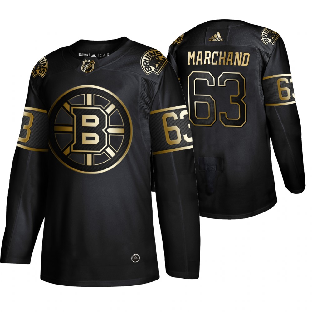 Bruins Brad Marchand Black Authentic 2019 NHL Golden Edition Jersey
