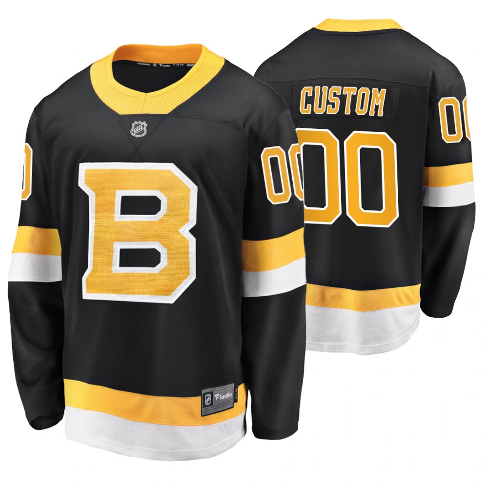 Bruins Custom Black Alternate Premier Breakaway Jersey