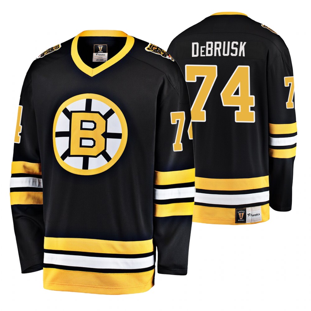 Bruins Jake DeBrusk 1962-63 Heritage Premier Breakaway Jersey Stitched