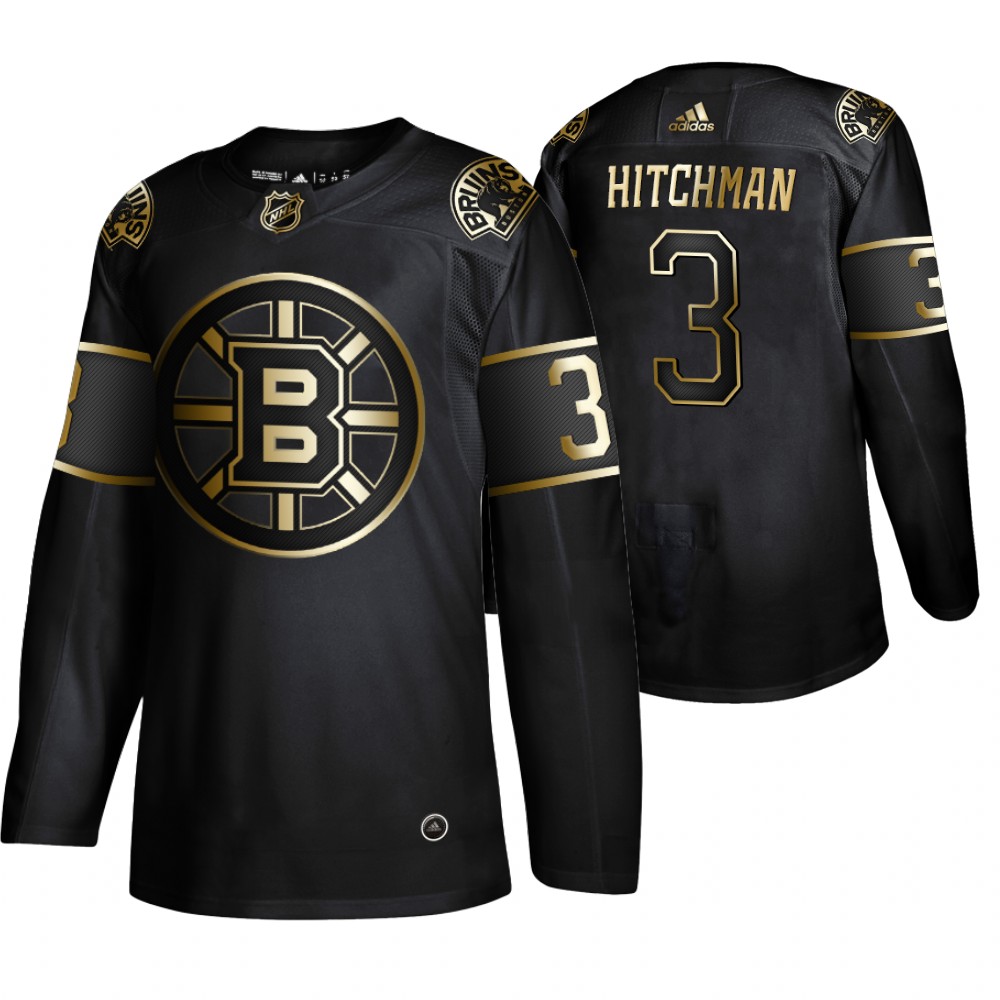Bruins Lionel Hitchman Men's Authentic 2019 NHL Golden Edition Jersey Stitched