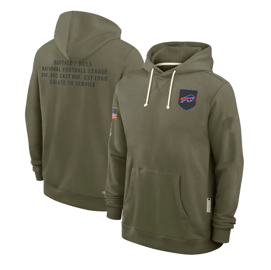 Buffalo  Bills   2025 Salute to Service Limited Football Stitched hoodie Jersey