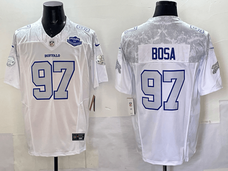 Buffalo Bills    2025 Jersey All Stitched - Farewell to Highmark Stadium Joey Bosa - 97
