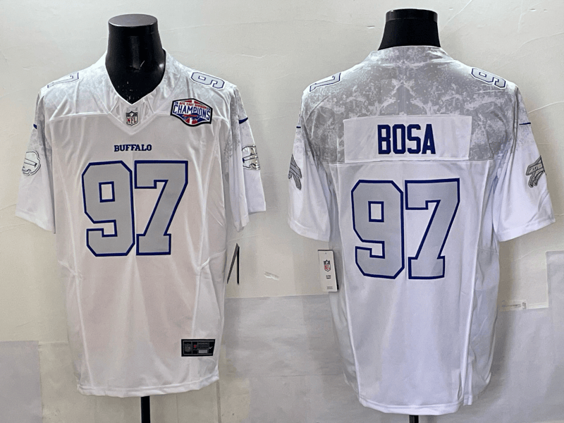 Buffalo Bills 2025 Jersey All Stitched - Farewell      to Highmark Stadium Joey Bosa - 97