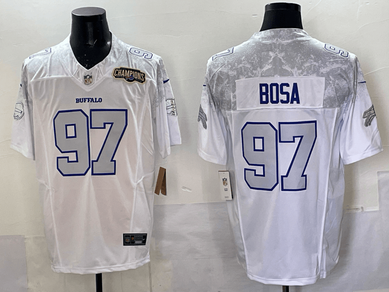 Buffalo Bills 2025 Jersey All Stitched - Farewell to Highmark Stadium       Joey Bosa - 97