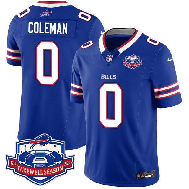 Buffalo Bills 2025 Jersey All Stitched blue #0 Keon Coleman
