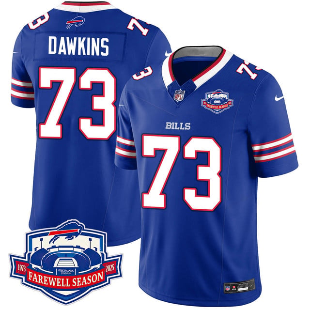 Buffalo Bills 2025 Jersey All Stitched blue #73 Dion Dawkins