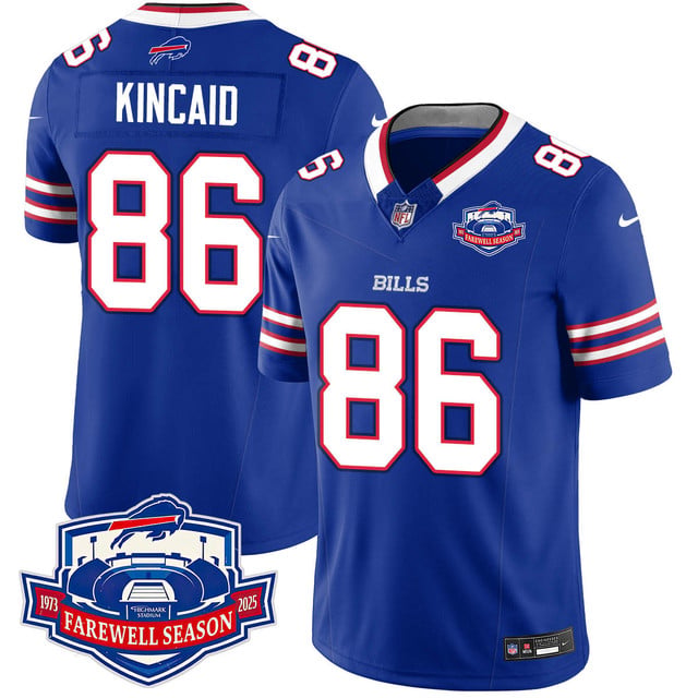 Buffalo Bills 2025 Jersey All Stitched blue #86 Dalton Kincaid