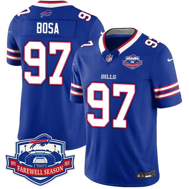 Buffalo Bills 2025 Jersey All Stitched blue #97 Joey Bosa
