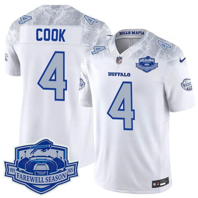 Buffalo Bills 2025 Jersey All Stitched rivalry #4 James Cook