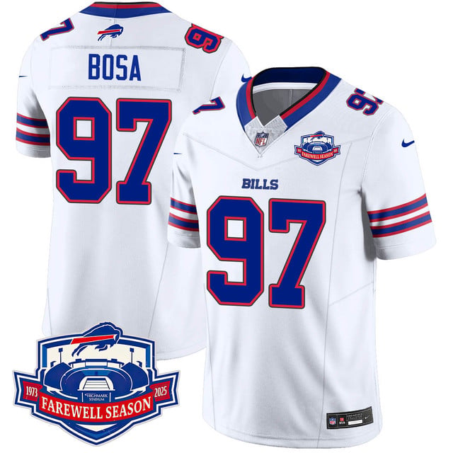 Buffalo Bills 2025 Jersey All Stitched white #97 Joey Bosa