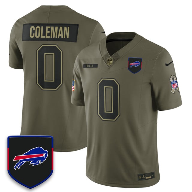 Buffalo Bills 2025 Salute to Service Limited Jersey #0 Keon Coleman